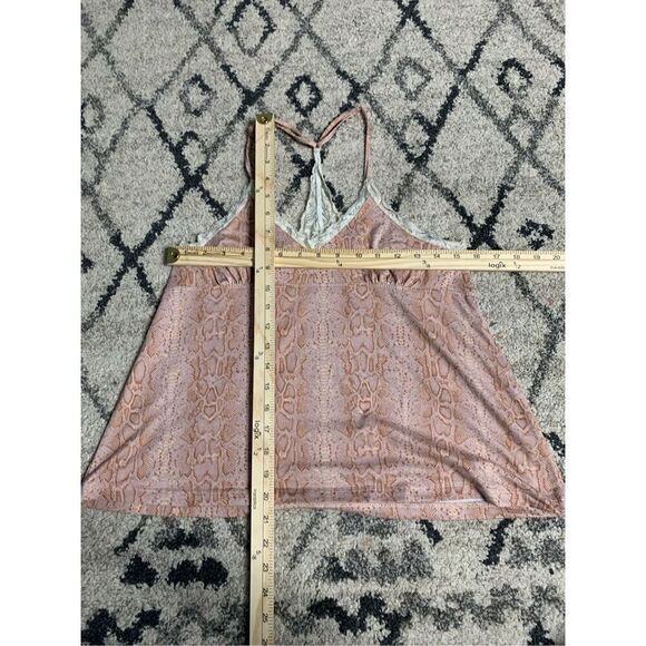 Studio Badgley Mischka Very soft Pajama Top Lace trimmed Adjustable Spaghetti St - Picture 6 of 6